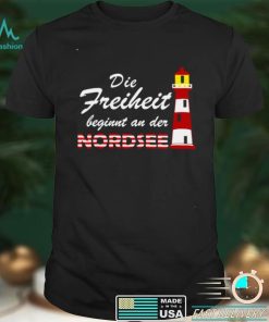 The North Sea Ruft Lighthouse North Sea Holiday T shirt