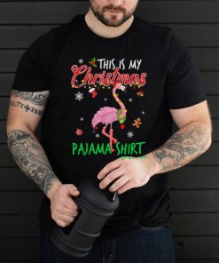 This Is My Christmas Pajama Shirt Cute Xmas Flamingo T Shirt