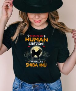 This Is My Human Costume I’m Really a Shiba Inu Halloween T Shirt