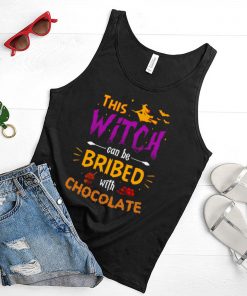 This Witch Can Be Bribed With Chocolate Halloween T shirt