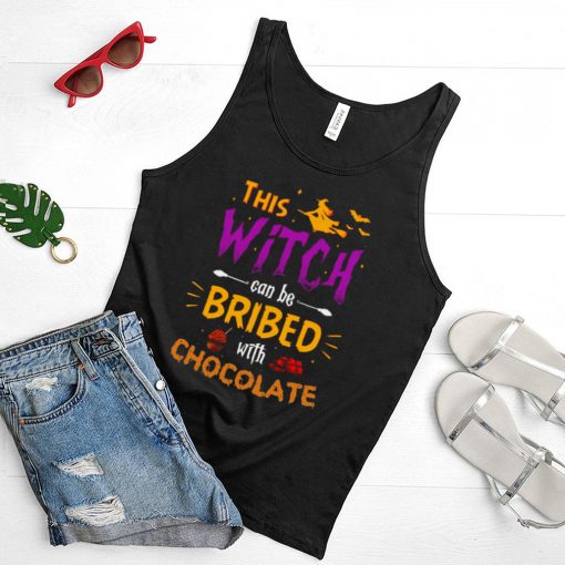 This Witch Can Be Bribed With Chocolate Halloween T shirt
