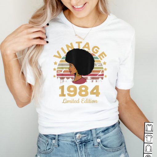 Vintage 1984 Made In 1984 37th Birthday Women 37 Years T Shirt