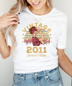 Vintage 2011 Made In 2011 10th Birthday Women 10 Years T Shirt