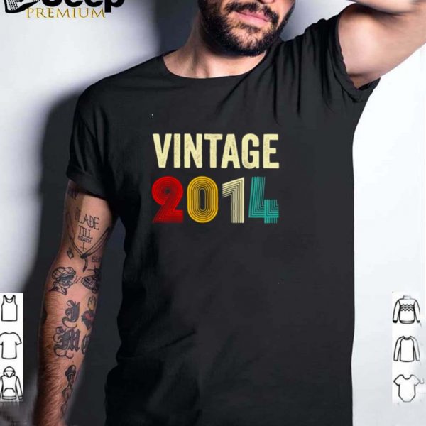 Vintage 2014 7 Years Old 7th Birthday T Shirt
