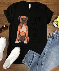 Vintage Anti Biden Even My Dog Hates Biden Boxer Dog Lover T Shirt