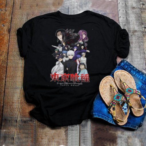 Vintage Tokyos Design Ghoul Anime Manga Series Characters shirt