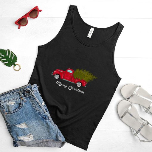Vintage Wagon Christmas Tree on Car Xmas Vacation T Shirt