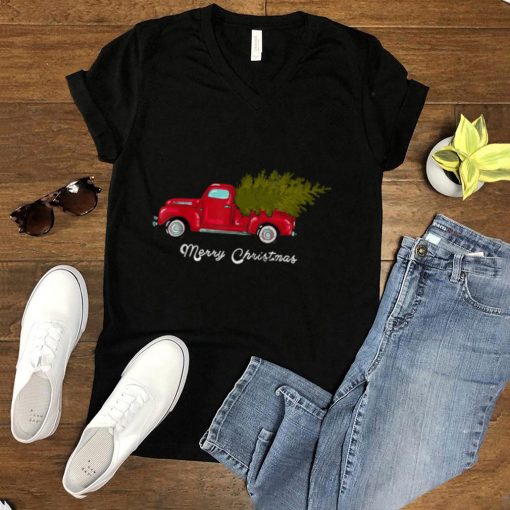 Vintage Wagon Christmas Tree on Car Xmas Vacation T Shirt