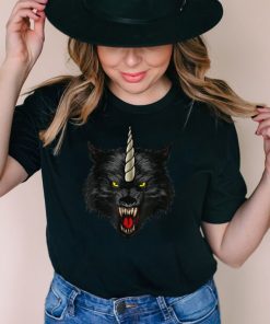 Wolficorn Unicorn Wolf Halloween Men Women T Shirt