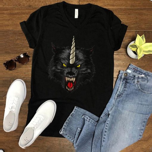 Wolficorn Unicorn Wolf Halloween Men Women T Shirt