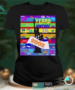 19 years old Birthday 2002 nostalgic Birthday shirt