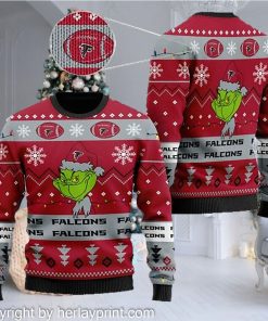 Pittsburgh StAtlanta Falcons American NFL Football Team Logo Cute Grinch 3D Men And Women Ugly Sweater Shirt For Sport Lovers On Christmaseelers NFL American Football Team Cardigan Style 3D Men And Women Ugly Sweater Shirt For Sport Lovers On Christmas Days