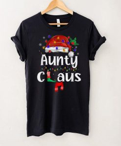 Aunty Claus Shirt Christmas Pajama Family Matching Xmas T Shirt 2