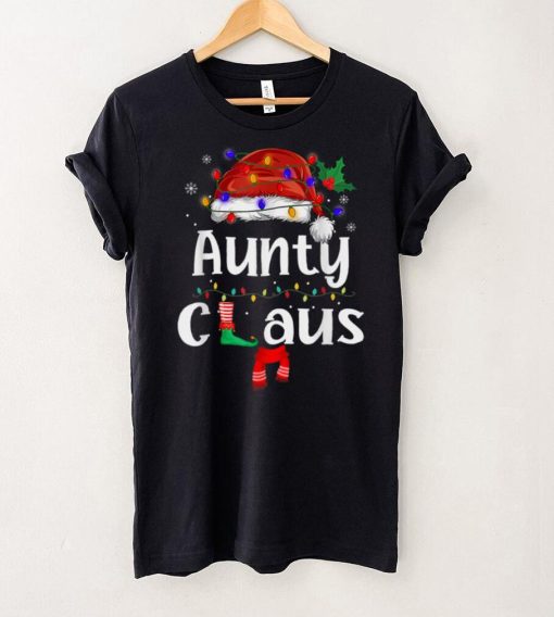 Aunty Claus Shirt Christmas Pajama Family Matching Xmas T Shirt 2