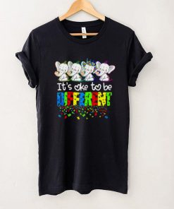 Autism Elephants Its Ok To Be Different Awareness Shirt