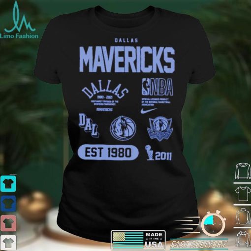 Awesome dallas Mavericks 75th anniversary courtside element shirt