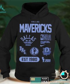 Awesome dallas Mavericks 75th anniversary courtside element shirt
