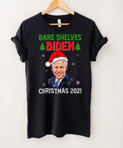 Bare Shelves Anti biden Christmas 2021 Fun Meme Xmas Tree T Shirt