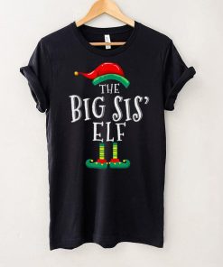 Big Sis Elf Matching Family Group Christmas Party Pajama T Shirt