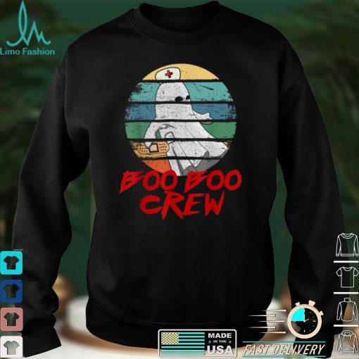 Boo Boo Crew Nurse Halloween Shirt for Nurses Ghost Women T Shirt