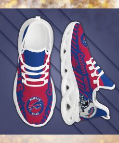 Buffalo Bills American NFL Football Team Helmet Logo Custom Name Personalized Men And Women Max Soul Sneakers Shoes For Fan