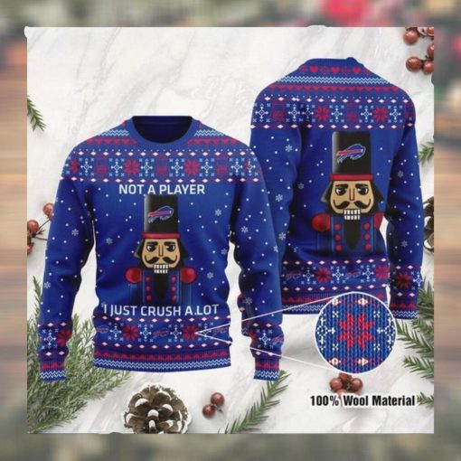 Buffalo Bills I Am Not A Player I Just Crush Alot Ugly Christmas Sweater Sweatshirt