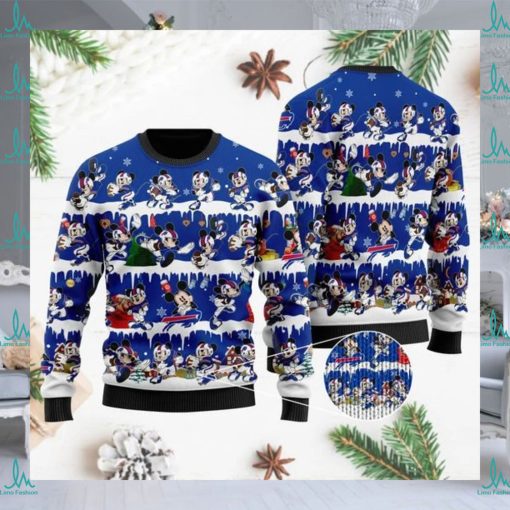 Buffalo Bills Mickey NFL American Football Ugly Christmas Sweater Sweatshirt Party