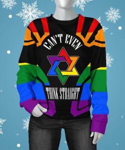 Can't Even Think Straight Rainbow Star LGBT Pride Gay Lesbian Bisexual Transgender 3D All Over Print Custom Name Hoodie Shirt