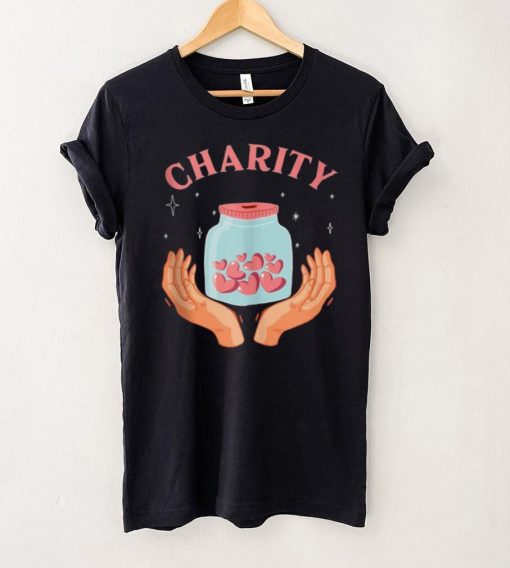 Charity Hearts Kindness Volunteer Charitable Donation Helper Shirt