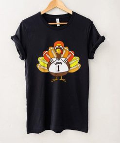 Cool Thanksgiving Football Gobble Player Turkey T Shirt