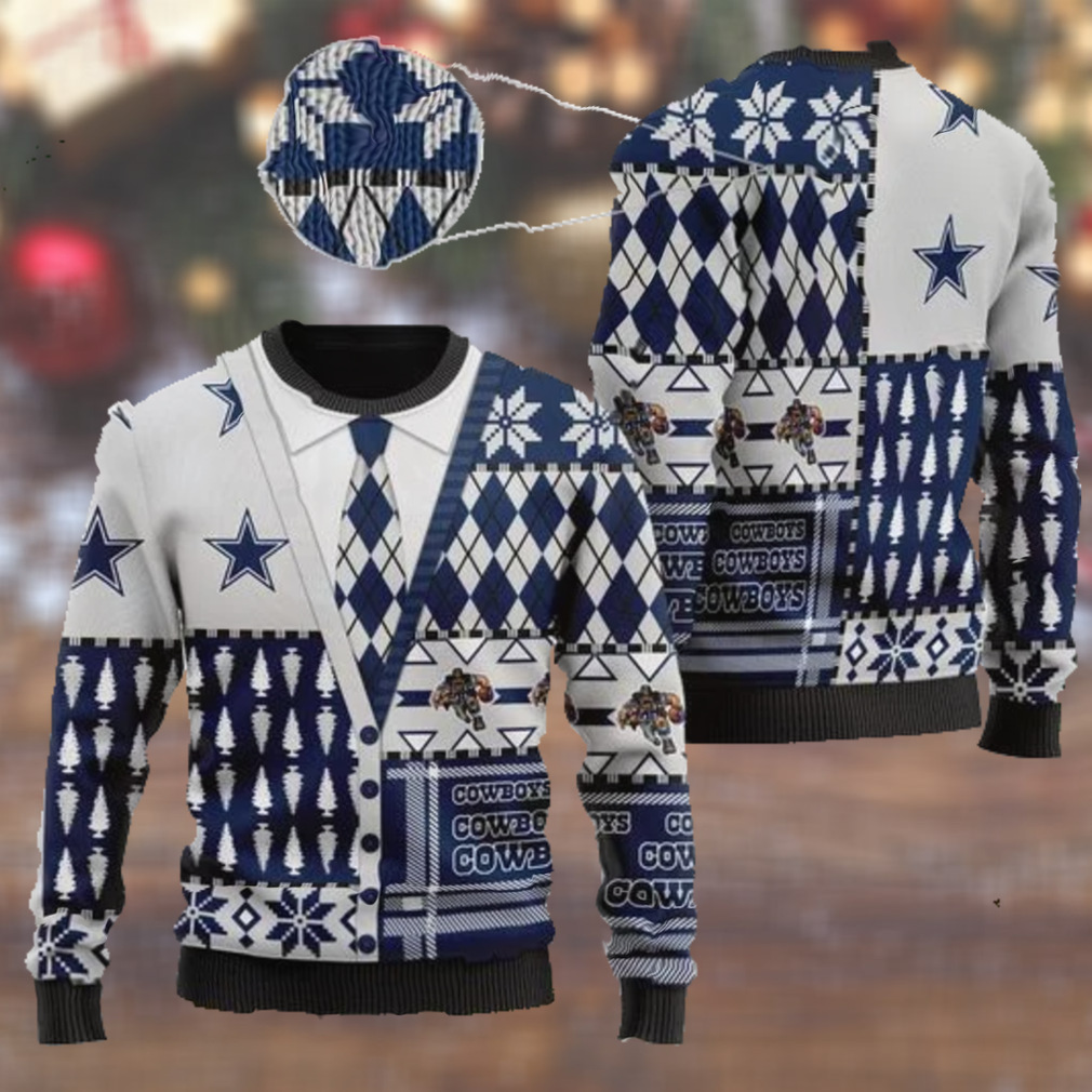 Dallas Cowboys Logo Football 3D Hoodie Blue Star Nfl 3D Sweatshirt