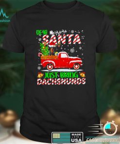 Dear santa just bring dachshunds merry christmas shirt