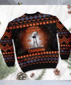 Denver Broncos Super Bowl Champions NFL Cup Ugly Christmas Sweater Sweatshirt Party