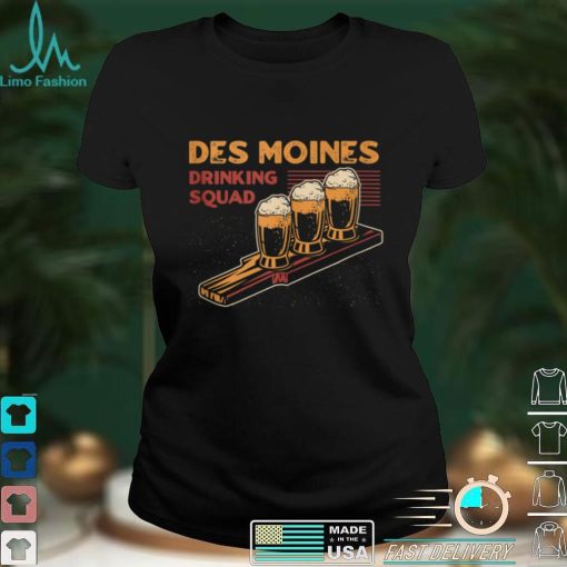 Des Moines Drinking Squad Iowa Beer Lover IA Booze Alcoholic Tank Top