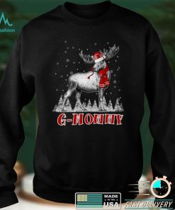 G Mommy Moose Wear Santa Hat Matching Christmas Costume Long Sleeve T Shirt