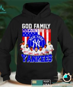 God family country New York Yankees signatures shirt
