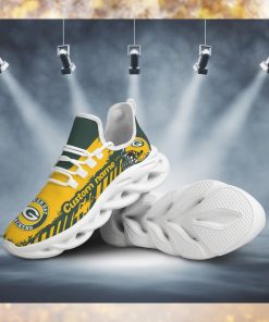 Green Bay Packers American NFL Football Team Helmet Logo Custom Name Personalized Men And Women Max Soul Sneakers Shoes For Fan