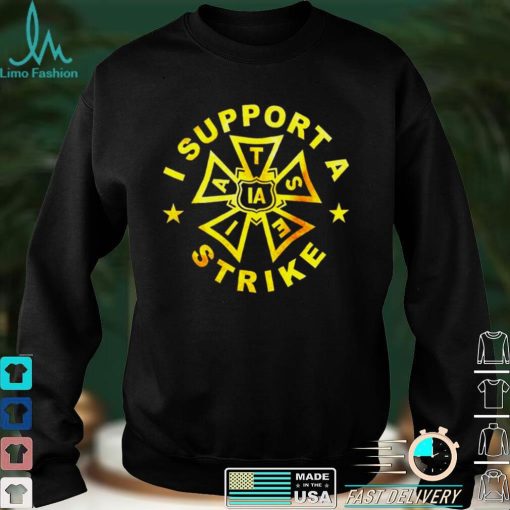 IATSE Gold version I support a strike shirt