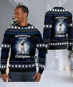Indianapolis Colts Super Bowl Champions NFL Cup Ugly Christmas Sweater Sweatshirt Party