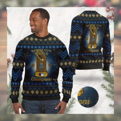 Kansas City Royals World Series Champions MLB Cup Ugly Christmas Sweater Sweatshirt Party