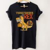 Kids Turkeysaurus Rex Dab Turkey Dino Toddler Boys T Shirt
