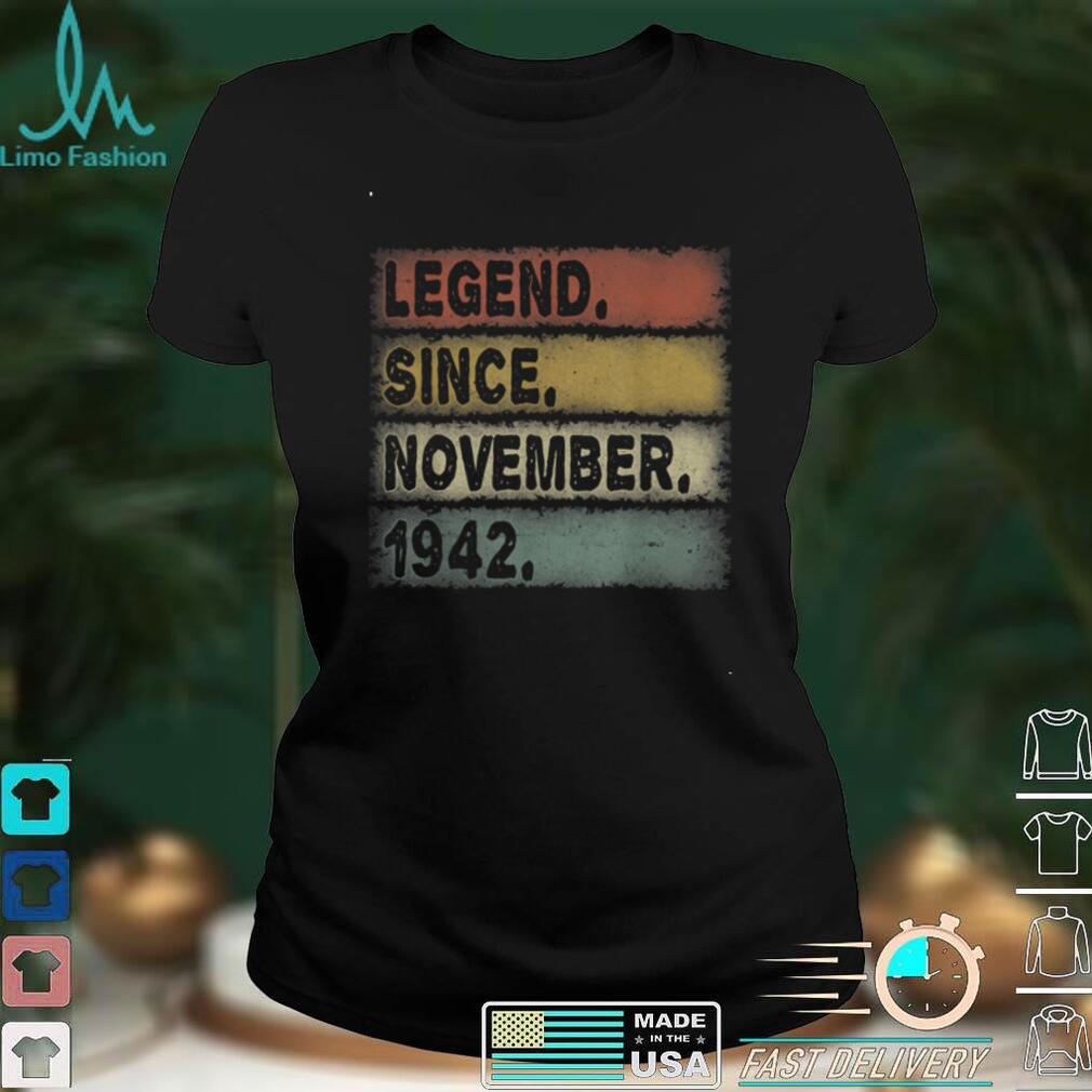Legend November 1942 79th Birthday Retro Mens 79 Years Old T Shirt