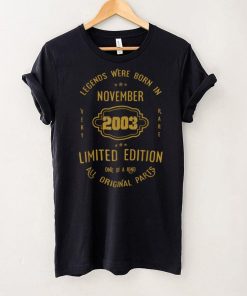 Legends Are Born In November 2003 Limited Edition T Shirt