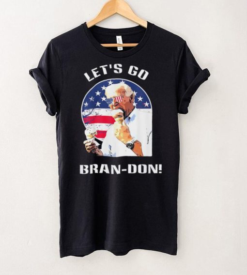 Lets Go Brandon Biden Eating Ice Cream T Shirt