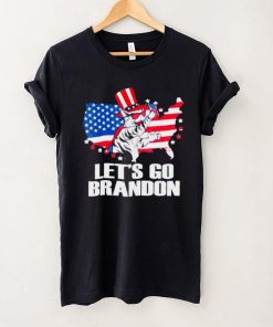 Lets Go Brandon Cat Conservative US Flag shirt