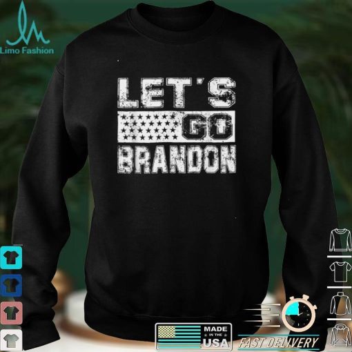 Lets Go Brandon Conservative Anti Liberal US Flag T Shirt 17