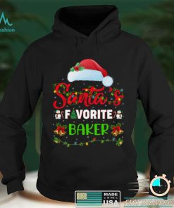 Lighting Xmas Santa's Favorite Baker Christmas Sweatshirt