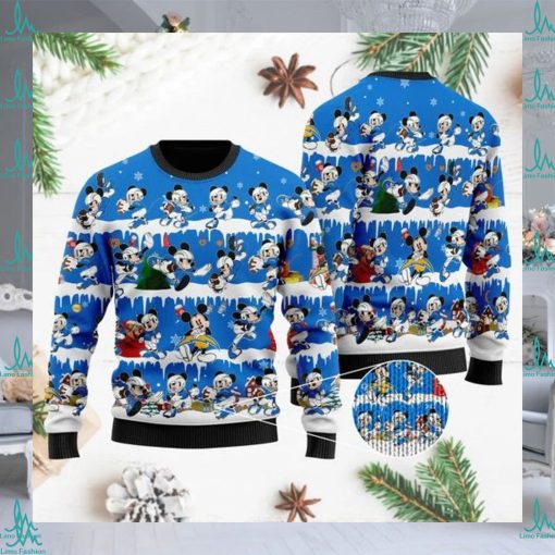 Los Angeles Chargers Mickey NFL American Football Ugly Christmas Sweater Sweatshirt Party