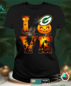 Love Halloween Green Bay Packer Shirt