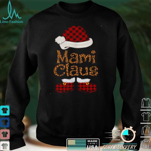 Mami Claus Santa Hat Matching Family Christmas Pajama Shirt